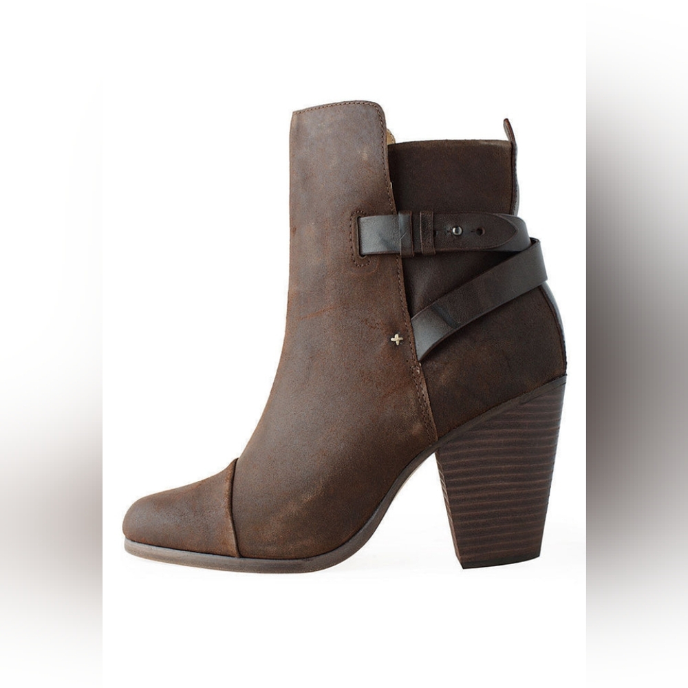 Rag & Bone Kinsey Waxed Suede Boot Brown‎